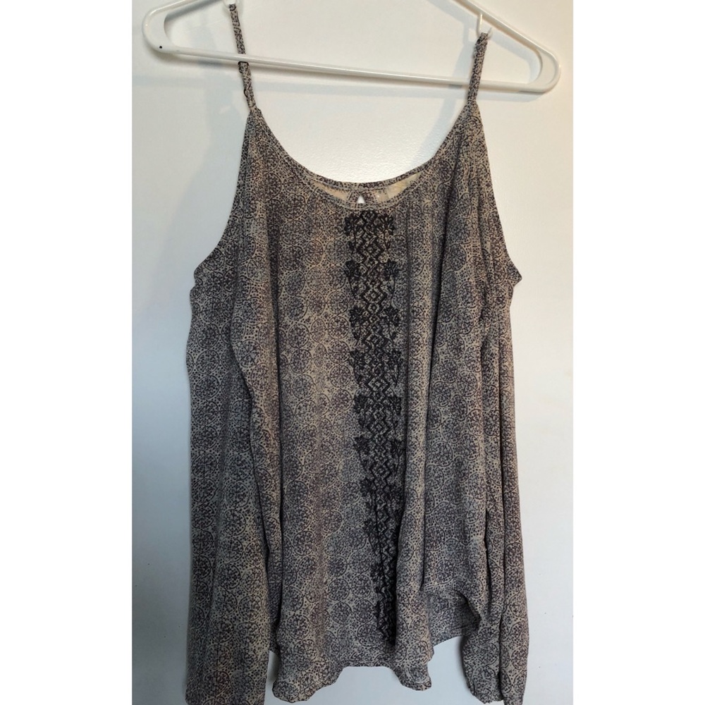 Grey off the shoulder top